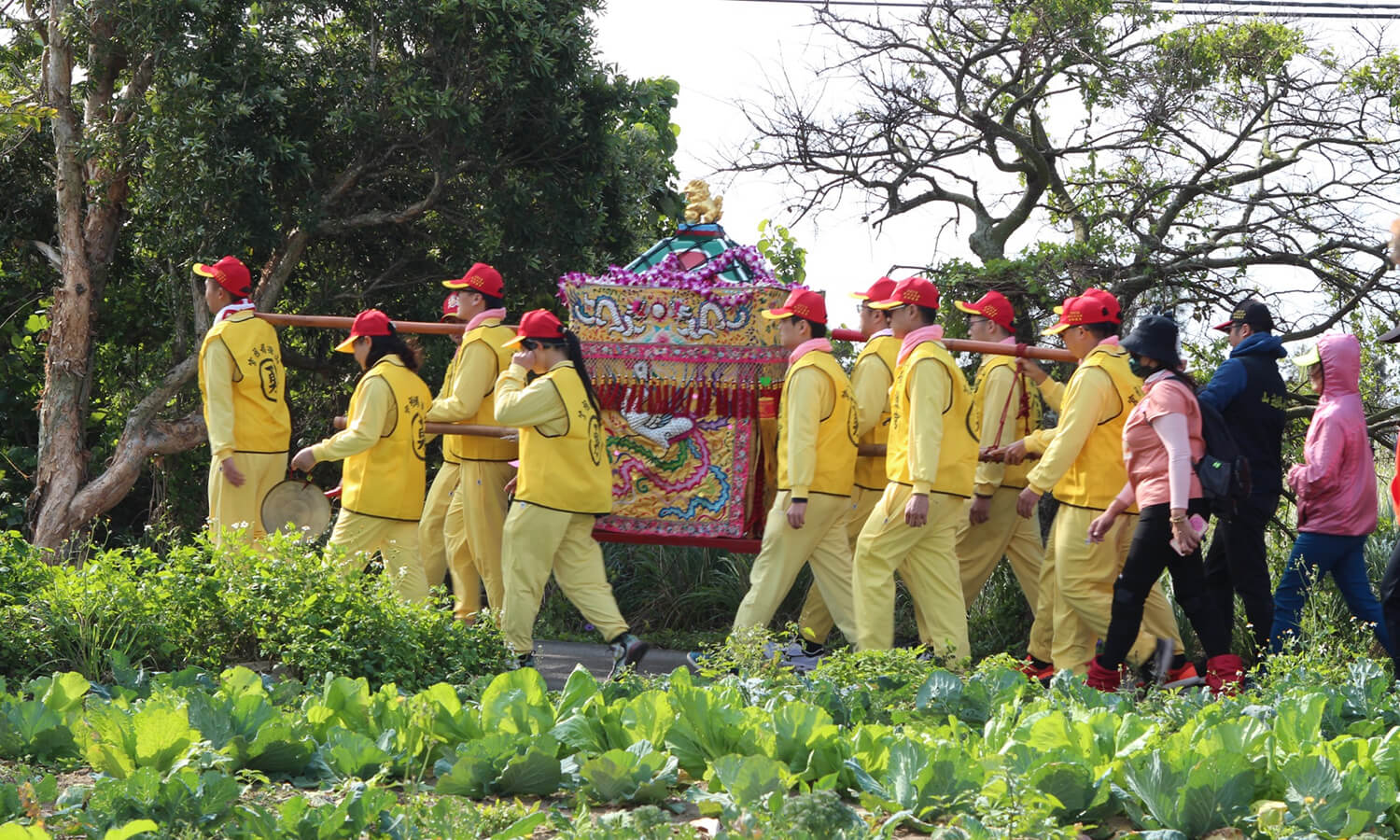 元宵遊庄與跳火群